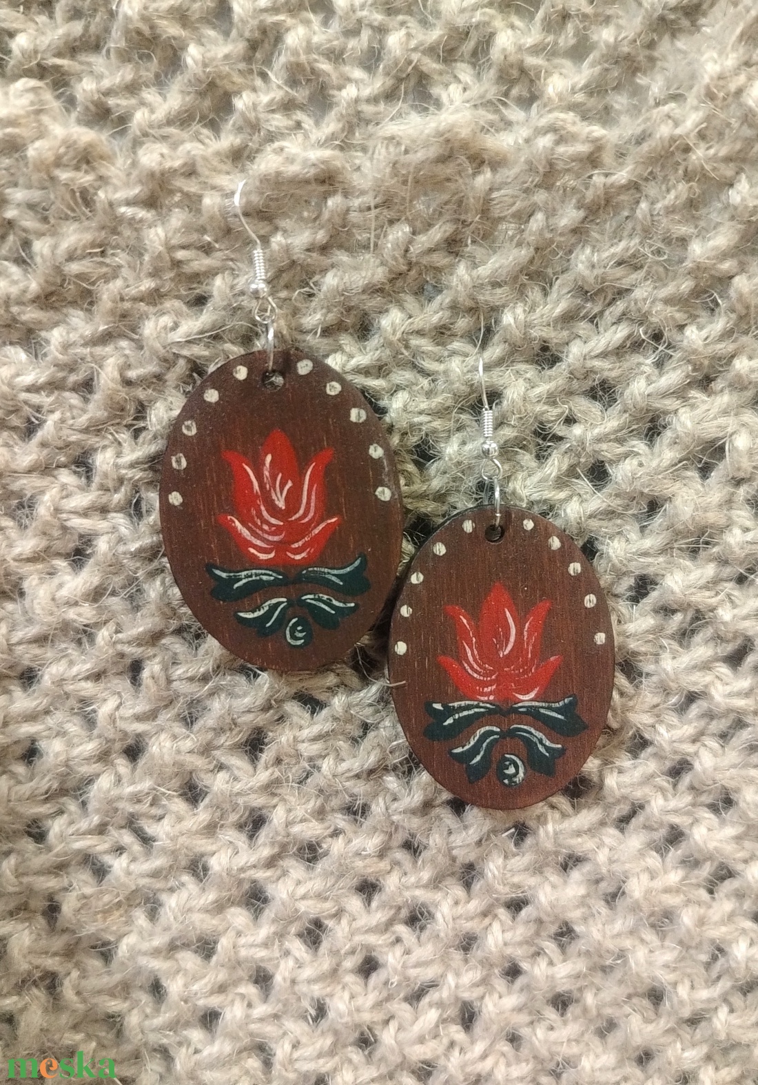 Tulipános fülbevaló  - ékszer - fülbevaló - lógó fülbevaló - Meska.hu Tulipános fülbevaló  - ékszer - fülbevaló - lógó fülbevaló - Meska.hu