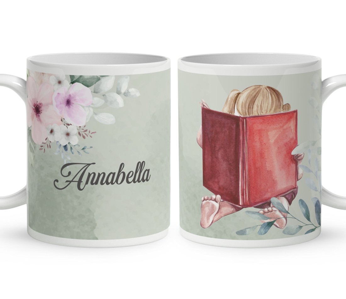 Kérd a neveddel - Okos Kicsi Lányom mintás bögre - otthon & életmód - konyhafelszerelés, tálalás - tálalás - bögre & csésze - Meska.hu