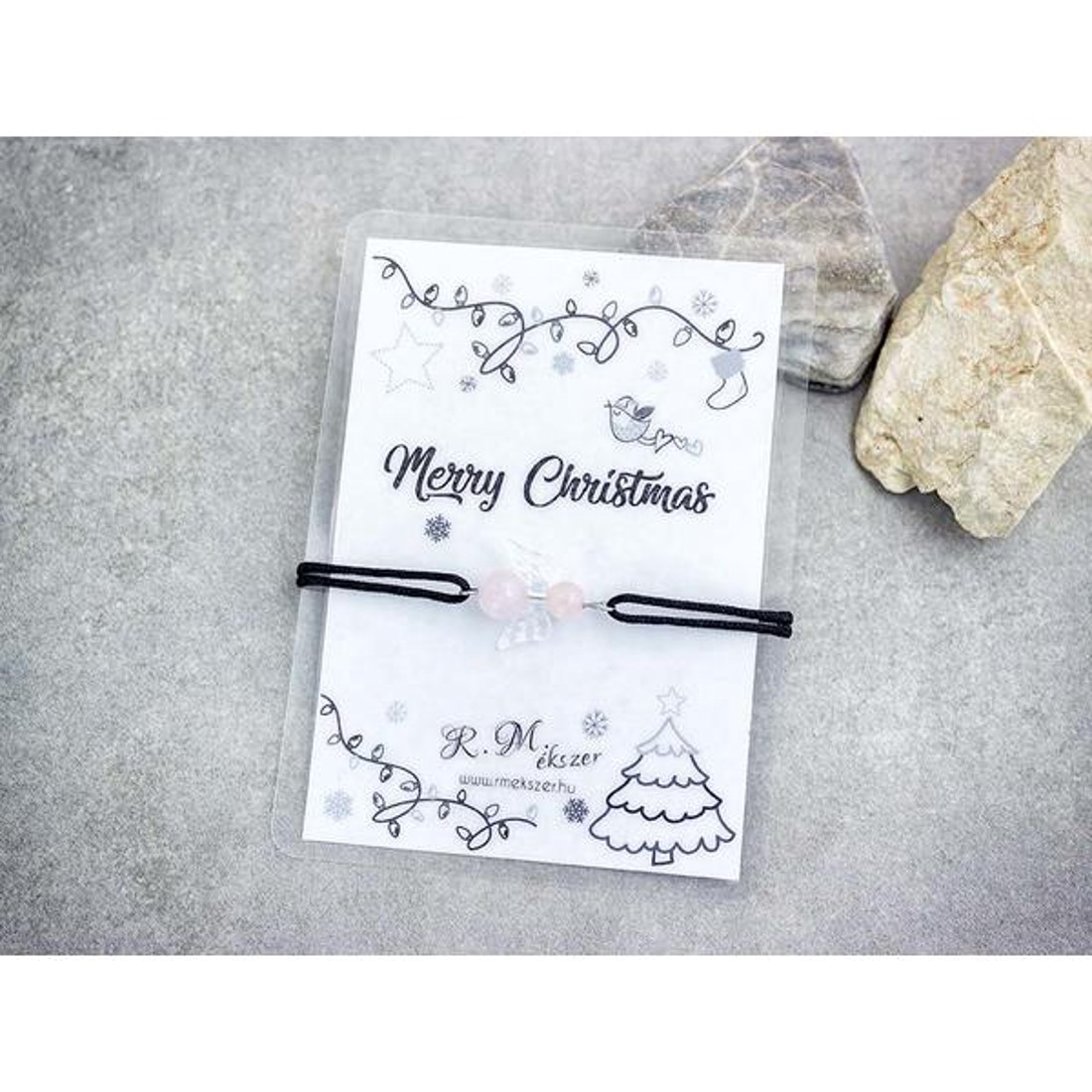 Merry Christmas rózsakvarc angyal karkötő - ékszer - karkötő - karkötő medállal - Meska.hu Merry Christmas rózsakvarc angyal karkötő - ékszer - karkötő - karkötő medállal - Meska.hu