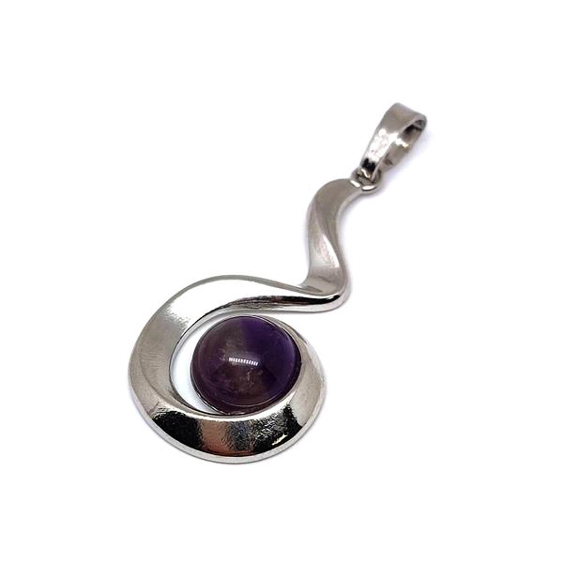 Spirál medál fém Ametiszt 2x3,5cm - ékszer - nyaklánc - medál - Meska.hu Spirál medál fém Ametiszt 2x3,5cm - ékszer - nyaklánc - medál - Meska.hu