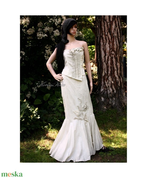 LÉDA-RUSTIC - artsy design vászonruha - esküvő - ruha - menyasszonyi ruha - Meska.hu LÉDA-RUSTIC - artsy design vászonruha - esküvő - ruha - menyasszonyi ruha - Meska.hu