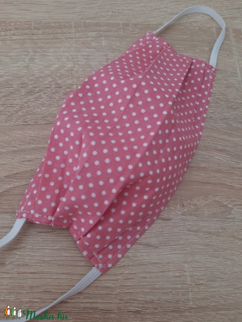 Női textil arcmaszk - pasztell málnaszín, pöttyös - maszk, arcmaszk - női - Meska.hu Női textil arcmaszk - pasztell málnaszín, pöttyös - maszk, arcmaszk - női - Meska.hu