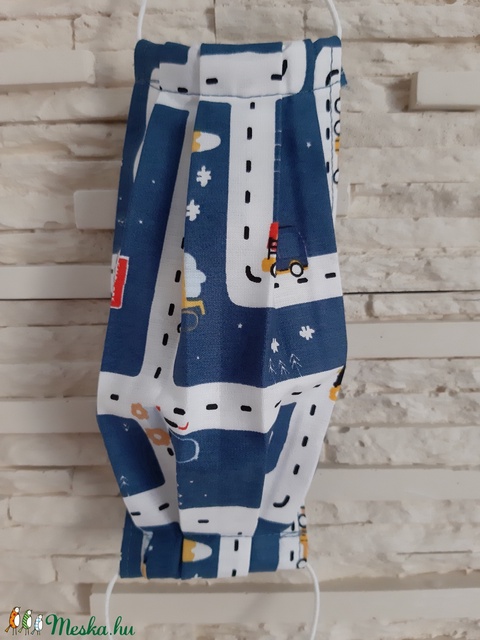 Gyermek textil maszk - sötétkék, városi forgalom - maszk, arcmaszk - gyerek - Meska.hu Gyermek textil maszk - sötétkék, városi forgalom - maszk, arcmaszk - gyerek - Meska.hu