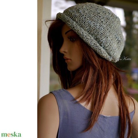 BEANIE/jade-metál - trendi kézzel kötött sapka - ruha & divat - sál, sapka, kendő - sapka - Meska.hu BEANIE/jade-metál - trendi kézzel kötött sapka - ruha & divat - sál, sapka, kendő - sapka - Meska.hu