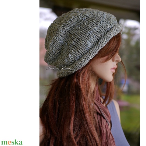 BEANIE/jade-metál - trendi kézzel kötött sapka - ruha & divat - sál, sapka, kendő - sapka - Meska.hu BEANIE/jade-metál - trendi kézzel kötött sapka - ruha & divat - sál, sapka, kendő - sapka - Meska.hu