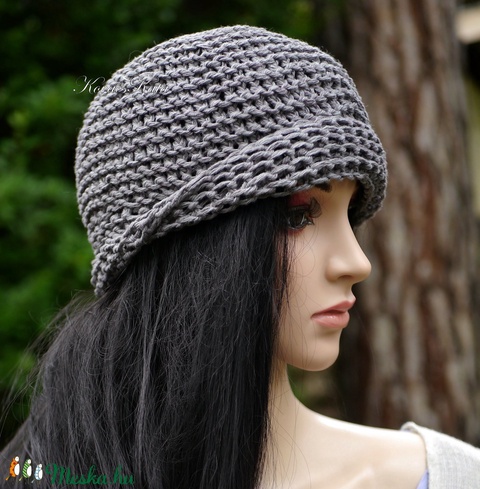 BEANIE/szürke - trendi kézzel kötött len-pamut sapka - ruha & divat - sál, sapka, kendő - sapka - Meska.hu BEANIE/szürke - trendi kézzel kötött len-pamut sapka - ruha & divat - sál, sapka, kendő - sapka - Meska.hu