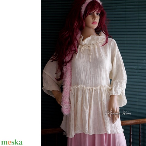 THALIA - lagenlook géz blúz / natúr - ruha & divat - női ruha - blúz - Meska.hu THALIA - lagenlook géz blúz / natúr - ruha & divat - női ruha - blúz - Meska.hu