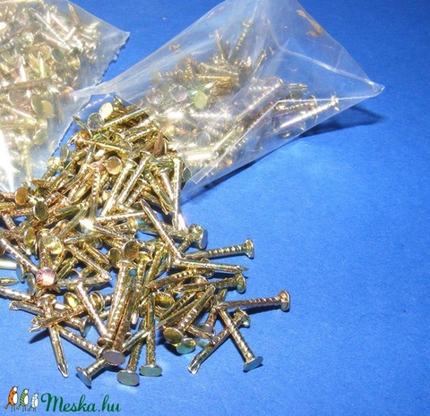 Szög-3 (10x2 mm/20 db) - arany - csat, karika, zár - Meska.hu Szög-3 (10x2 mm/20 db) - arany - csat, karika, zár - Meska.hu
