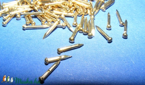Szög-6 (8x1 mm/20 db) - bognár, arany - csat, karika, zár - Meska.hu Szög-6 (8x1 mm/20 db) - bognár, arany - csat, karika, zár - Meska.hu