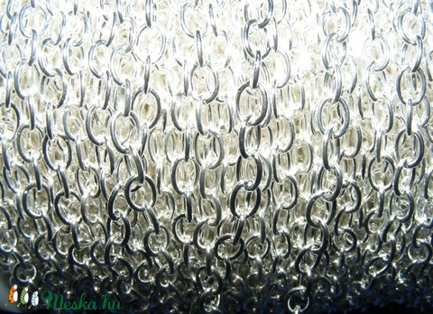 Ezüst színű lánc (57. minta/1 m) - 7,5x5,5x1,2 mm - gyöngy, ékszerkellék - Meska.hu Ezüst színű lánc (57. minta/1 m) - 7,5x5,5x1,2 mm - gyöngy, ékszerkellék - Meska.hu