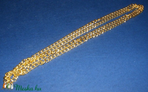 Táskalánc (9x6 mm/120 cm) - arany színű - csat, karika, zár - Meska.hu Táskalánc (9x6 mm/120 cm) - arany színű - csat, karika, zár - Meska.hu