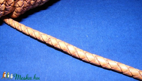 Fonott bőrszíj - 5 mm (7. minta/0,5 m) - natúr (antik) - - Meska.hu Fonott bőrszíj - 5 mm (7. minta/0,5 m) - natúr (antik) - - Meska.hu
