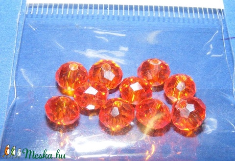 Csiszolt üveggyöngy-13 (4x6 mm/10 db) - tűzopál - gyöngy, ékszerkellék - Meska.hu Csiszolt üveggyöngy-13 (4x6 mm/10 db) - tűzopál - gyöngy, ékszerkellék - Meska.hu