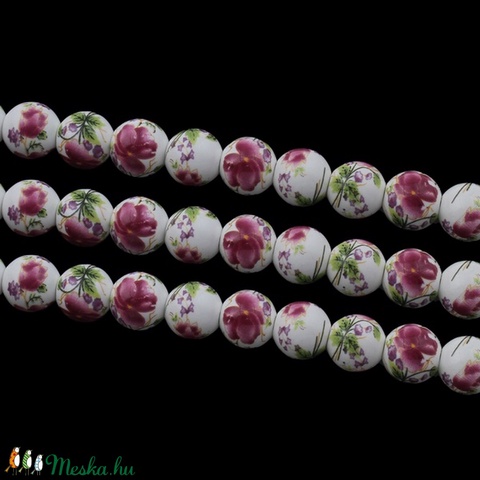 Porcelángyöngy-11 ( 12 mm/5 db) - gyöngy, ékszerkellék - Meska.hu Porcelángyöngy-11 ( 12 mm/5 db) - gyöngy, ékszerkellék - Meska.hu