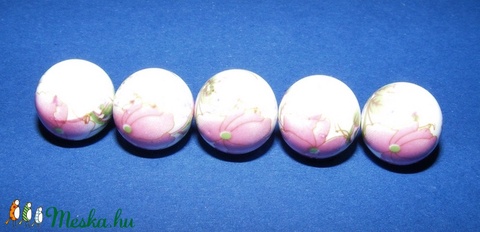 Porcelángyöngy-12 ( 12 mm/5 db) - gyöngy, ékszerkellék - Meska.hu Porcelángyöngy-12 ( 12 mm/5 db) - gyöngy, ékszerkellék - Meska.hu