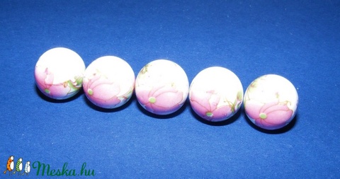 Porcelángyöngy-12 ( 12 mm/5 db) - gyöngy, ékszerkellék - Meska.hu Porcelángyöngy-12 ( 12 mm/5 db) - gyöngy, ékszerkellék - Meska.hu