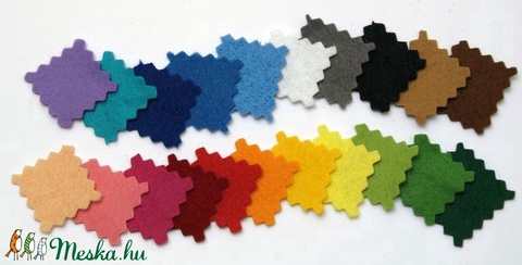 Dekorfilc (2 mm/kemény) - azúrkék - textil - Meska.hu Dekorfilc (2 mm/kemény) - azúrkék - textil - Meska.hu