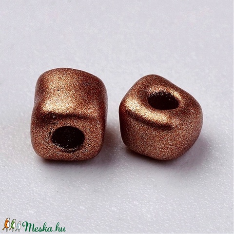 Szögletes gyöngy (14. minta/15 g) - metál bronz - gyöngy, ékszerkellék - Meska.hu Szögletes gyöngy (14. minta/15 g) - metál bronz - gyöngy, ékszerkellék - Meska.hu