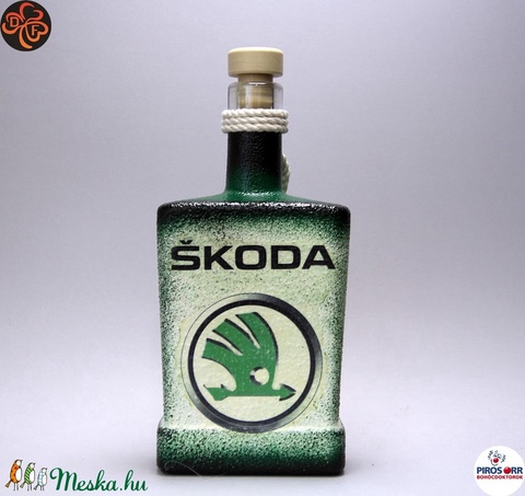 SKODA pálinkás üveg ; Skoda autód fényképével is! - otthon & lakás - dekoráció - díszüveg - Meska.hu SKODA pálinkás üveg ; Skoda autód fényképével is! - otthon & lakás - dekoráció - díszüveg - Meska.hu