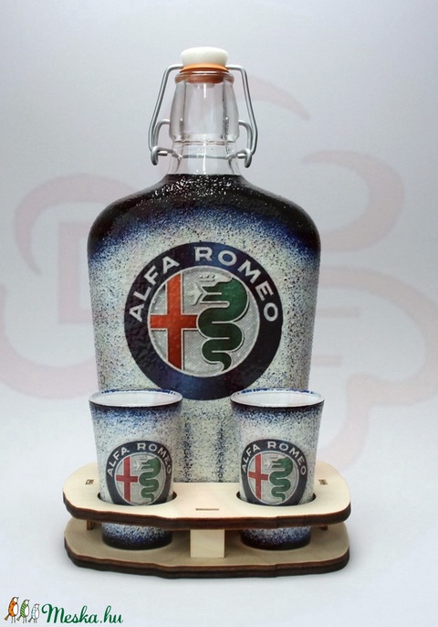Alfa Romeo pálinkás szett; A saját Alfa autód fotójával is! - otthon & lakás - dekoráció - díszüveg - Meska.hu Alfa Romeo pálinkás szett; A saját Alfa autód fotójával is! - otthon & lakás - dekoráció - díszüveg - Meska.hu