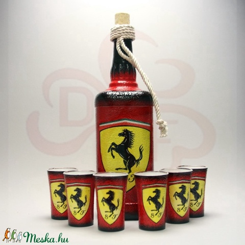 FERRARI pálinkás készlet; ferrari rajongóknak - otthon & lakás - konyhafelszerelés - pohár - Meska.hu FERRARI pálinkás készlet; ferrari rajongóknak - otthon & lakás - konyhafelszerelés - pohár - Meska.hu
