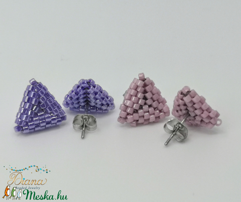 Ear candy fülbevaló szett - Lila és halvány rózsaszín - ékszer - fülbevaló - pötty fülbevaló - Meska.hu Ear candy fülbevaló szett - Lila és halvány rózsaszín - ékszer - fülbevaló - pötty fülbevaló - Meska.hu