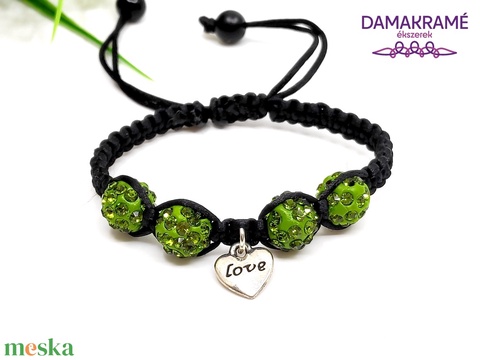 Love makramé karkötő - olíva - ékszer - karkötő - gyöngyös karkötő - Meska.hu Love makramé karkötő - olíva - ékszer - karkötő - gyöngyös karkötő - Meska.hu