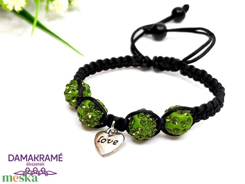 Love makramé karkötő - olíva - ékszer - karkötő - gyöngyös karkötő - Meska.hu Love makramé karkötő - olíva - ékszer - karkötő - gyöngyös karkötő - Meska.hu