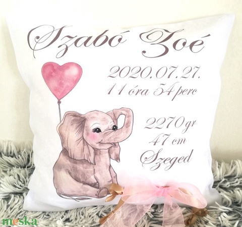Babaváró elefántos egyedi díszpárna névvel és személyes adatokkal ajándék párna, születési babaváró párna,huzat+belső - játék & gyerek - babalátogató ajándékcsomag - Meska.hu Babaváró elefántos egyedi díszpárna névvel és személyes adatokkal ajándék párna, születési babaváró párna,huzat+belső - játék & gyerek - babalátogató ajándékcsomag - Meska.hu