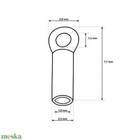 925-ös ezüst láncvég + kapocs 1,8mm-es ELK K+V 05-1,8 - gyöngy, ékszerkellék - egyéb alkatrész - Meska.hu 925-ös ezüst láncvég + kapocs 1,8mm-es ELK K+V 05-1,8 - gyöngy, ékszerkellék - egyéb alkatrész - Meska.hu