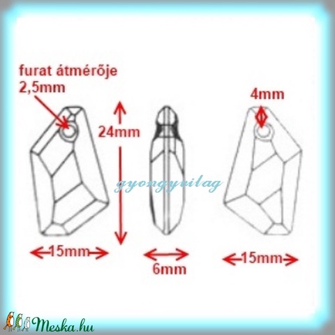 Ékszerkellék: Swarovski DE-ART 24mm-es több színben - gyöngy, ékszerkellék - swarovski kristályok - Meska.hu Ékszerkellék: Swarovski DE-ART 24mm-es több színben - gyöngy, ékszerkellék - swarovski kristályok - Meska.hu