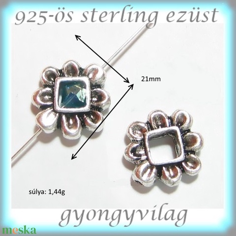 925-ös ezüst köztes / gyöngy / dísz EKÖ 69 - gyöngy, ékszerkellék - fém köztesek - Meska.hu 925-ös ezüst köztes / gyöngy / dísz EKÖ 69 - gyöngy, ékszerkellék - fém köztesek - Meska.hu