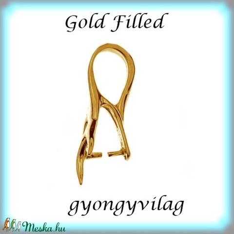 Gold Filled medálkapocs EMK 59G - gyöngy, ékszerkellék - egyéb alkatrész - Meska.hu Gold Filled medálkapocs EMK 59G - gyöngy, ékszerkellék - egyéb alkatrész - Meska.hu
