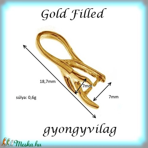 Gold Filled medálkapocs EMK 59G - gyöngy, ékszerkellék - egyéb alkatrész - Meska.hu Gold Filled medálkapocs EMK 59G - gyöngy, ékszerkellék - egyéb alkatrész - Meska.hu
