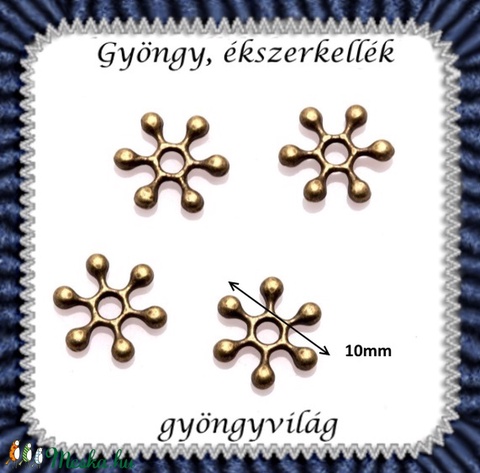 Ékszerkellék: köztes / díszítőelem / gyöngy BKÖ 1S 04-7b 20db/csomag - gyöngy, ékszerkellék - fém köztesek - Meska.hu Ékszerkellék: köztes / díszítőelem / gyöngy BKÖ 1S 04-7b 20db/csomag - gyöngy, ékszerkellék - fém köztesek - Meska.hu
