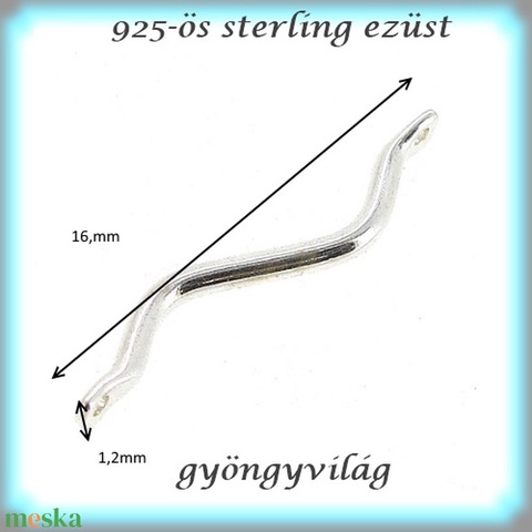 925-ös finomságú sterling ezüst kandeláber/ továbbépíthető köztes /tartó elem EKA 56 - gyöngy, ékszerkellék - egyéb alkatrész - Meska.hu 925-ös finomságú sterling ezüst kandeláber/ továbbépíthető köztes /tartó elem EKA 56 - gyöngy, ékszerkellék - egyéb alkatrész - Meska.hu