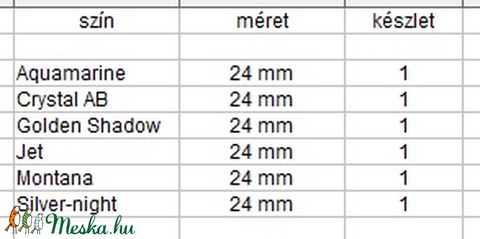 Ékszerkellék: Swarovski DE-ART 24mm-es több színben - gyöngy, ékszerkellék - swarovski kristályok - Meska.hu Ékszerkellék: Swarovski DE-ART 24mm-es több színben - gyöngy, ékszerkellék - swarovski kristályok - Meska.hu