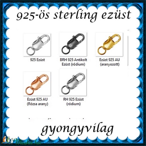 925-ös ezüst 1soros lánckapocs ELK 1S 15-15 - gyöngy, ékszerkellék - egyéb alkatrész - Meska.hu 925-ös ezüst 1soros lánckapocs ELK 1S 15-15 - gyöngy, ékszerkellék - egyéb alkatrész - Meska.hu