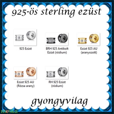 925-ös ezüst köztes / gyöngy / dísz EKÖ 91 - gyöngy, ékszerkellék - fém köztesek - Meska.hu 925-ös ezüst köztes / gyöngy / dísz EKÖ 91 - gyöngy, ékszerkellék - fém köztesek - Meska.hu