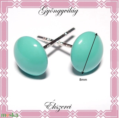 925-ös sterling ezüst fülbevaló Swarovski félig fúrt gömb 8mm több színben - ékszer - fülbevaló - pötty fülbevaló - Meska.hu 925-ös sterling ezüst fülbevaló Swarovski félig fúrt gömb 8mm több színben - ékszer - fülbevaló - pötty fülbevaló - Meska.hu