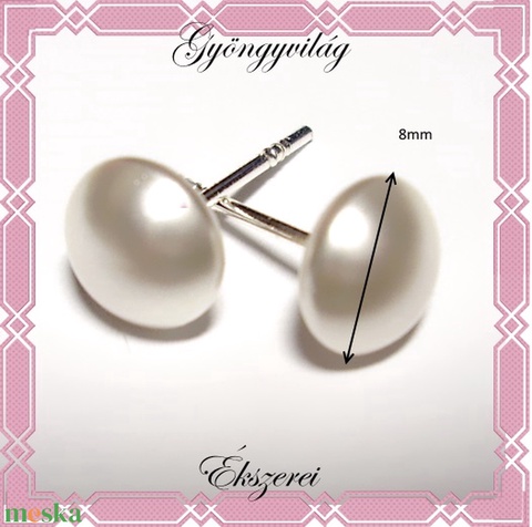 925-ös sterling ezüst fülbevaló Swarovski félig fúrt gömb 8mm SFE-SW06-8 - ékszer - fülbevaló - pötty fülbevaló - Meska.hu 925-ös sterling ezüst fülbevaló Swarovski félig fúrt gömb 8mm SFE-SW06-8 - ékszer - fülbevaló - pötty fülbevaló - Meska.hu