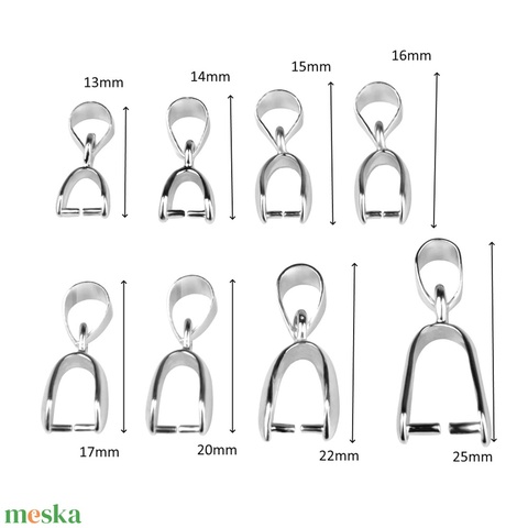 Ezüstözött medálkapocs 3db/cs BMK 05-25 e 4db/csomag - gyöngy, ékszerkellék - egyéb alkatrész - Meska.hu Ezüstözött medálkapocs 3db/cs BMK 05-25 e 4db/csomag - gyöngy, ékszerkellék - egyéb alkatrész - Meska.hu