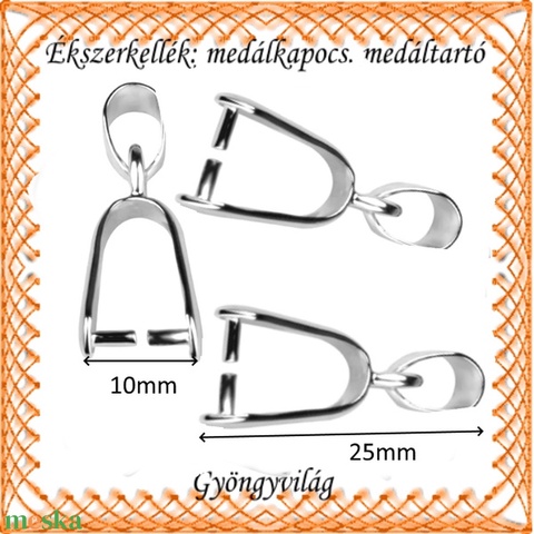 Ezüstözött medálkapocs 3db/cs BMK 05-25 e 4db/csomag - gyöngy, ékszerkellék - egyéb alkatrész - Meska.hu Ezüstözött medálkapocs 3db/cs BMK 05-25 e 4db/csomag - gyöngy, ékszerkellék - egyéb alkatrész - Meska.hu
