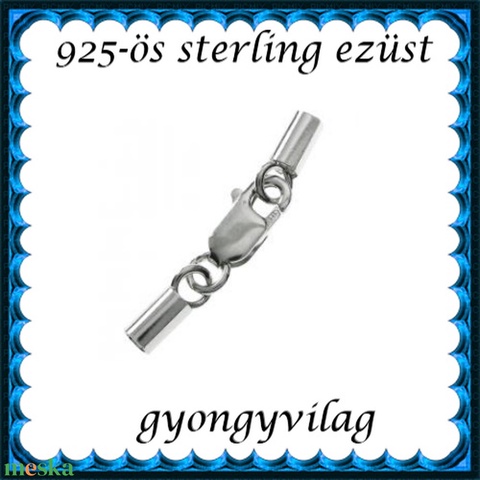 925-ös ezüst láncvég + kapocs ELK K+V 07-2,8 - gyöngy, ékszerkellék - egyéb alkatrész - Meska.hu 925-ös ezüst láncvég + kapocs ELK K+V 07-2,8 - gyöngy, ékszerkellék - egyéb alkatrész - Meska.hu