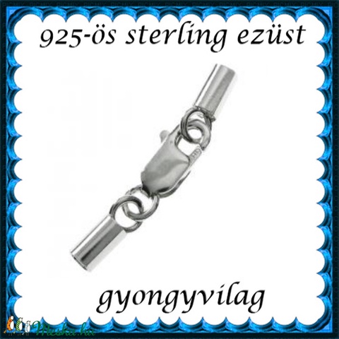 925-ös ezüst láncvég + kapocs ELK K+V 07-4 - gyöngy, ékszerkellék - egyéb alkatrész - Meska.hu 925-ös ezüst láncvég + kapocs ELK K+V 07-4 - gyöngy, ékszerkellék - egyéb alkatrész - Meska.hu