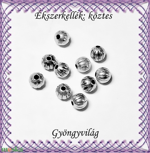 Ékszerkellék: köztes / díszítőelem / gyöngy BKÖ 1S 16-4e 10db/csomag - gyöngy, ékszerkellék - fém köztesek - Meska.hu Ékszerkellék: köztes / díszítőelem / gyöngy BKÖ 1S 16-4e 10db/csomag - gyöngy, ékszerkellék - fém köztesek - Meska.hu