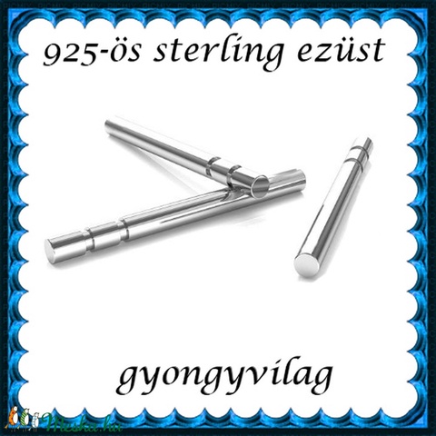 925-ös ezüst fülbevaló kapocs EFK B 40-13 - gyöngy, ékszerkellék - egyéb alkatrész - Meska.hu 925-ös ezüst fülbevaló kapocs EFK B 40-13 - gyöngy, ékszerkellék - egyéb alkatrész - Meska.hu