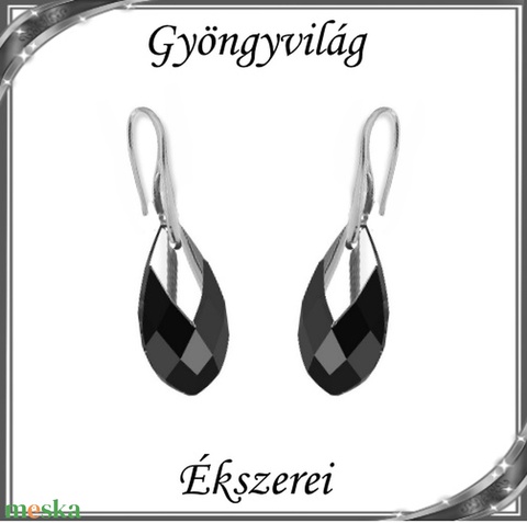 Swarovski csepp fülbevaló, 925-ös sterling ezüst kapoccsal SSZE-SW6565-F18 - ékszer - fülbevaló - lógó csepp fülbevaló - Meska.hu Swarovski csepp fülbevaló, 925-ös sterling ezüst kapoccsal SSZE-SW6565-F18 - ékszer - fülbevaló - lógó csepp fülbevaló - Meska.hu