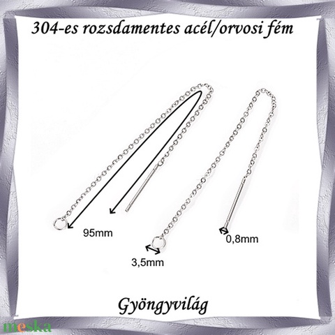 Nemes acél ékszerkellék: fülbevaló alap NAFK 04-95 1pár/cs - gyöngy, ékszerkellék - egyéb alkatrész - Meska.hu Nemes acél ékszerkellék: fülbevaló alap NAFK 04-95 1pár/cs - gyöngy, ékszerkellék - egyéb alkatrész - Meska.hu