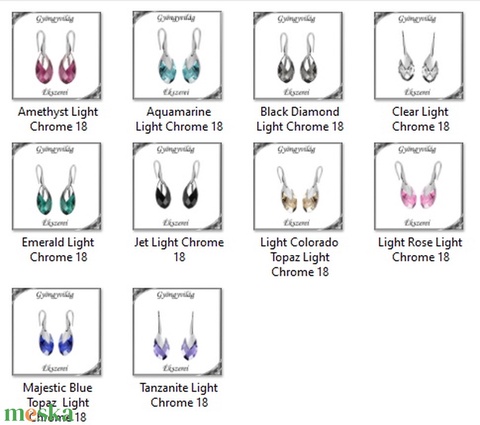 Swarovski csepp fülbevaló, 925-ös sterling ezüst kapoccsal SSZE-SW6565-F18 - ékszer - fülbevaló - lógó csepp fülbevaló - Meska.hu Swarovski csepp fülbevaló, 925-ös sterling ezüst kapoccsal SSZE-SW6565-F18 - ékszer - fülbevaló - lógó csepp fülbevaló - Meska.hu